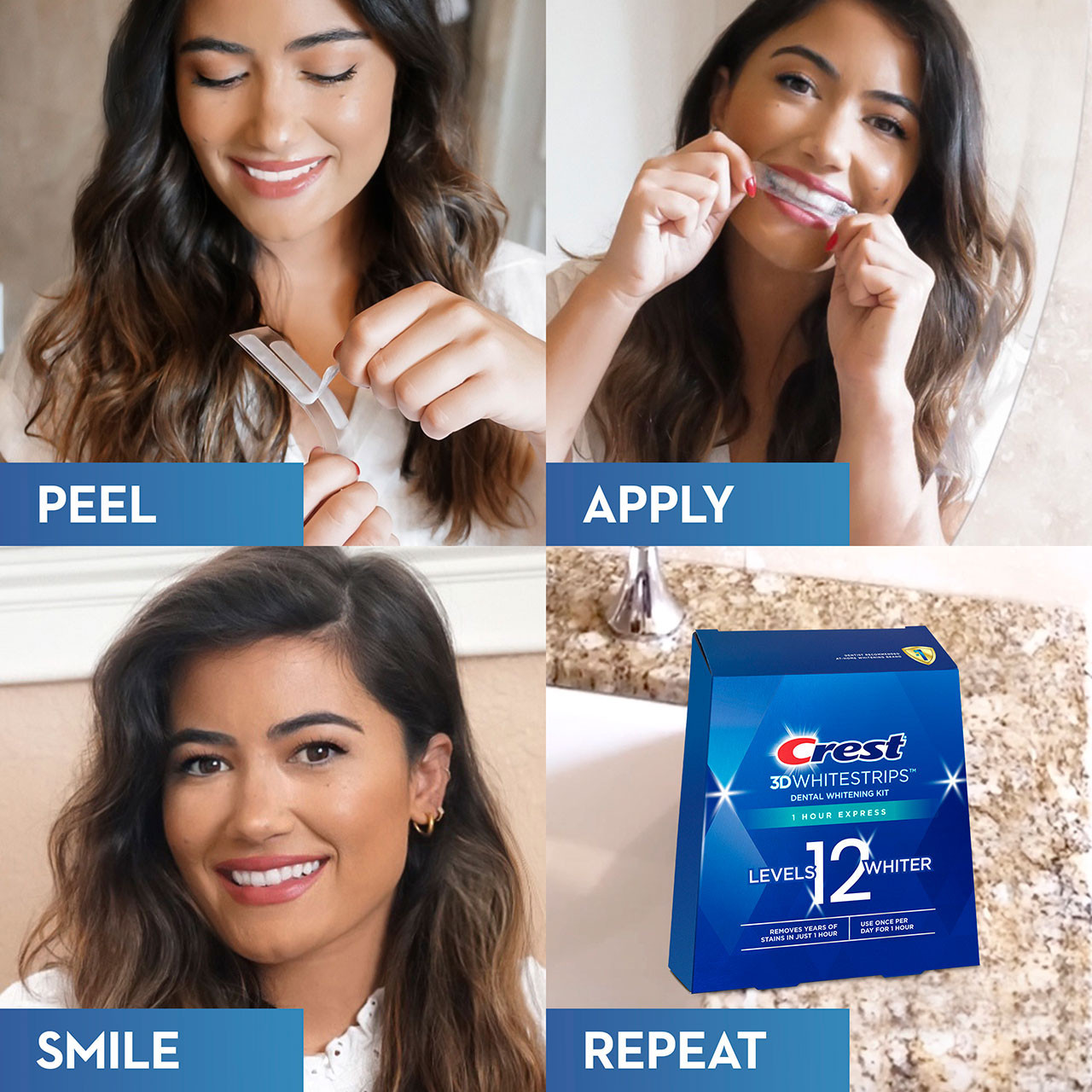 Oral-B 3DWhitestrips 1 Hour Express Accessories Blue | USA_OB10271