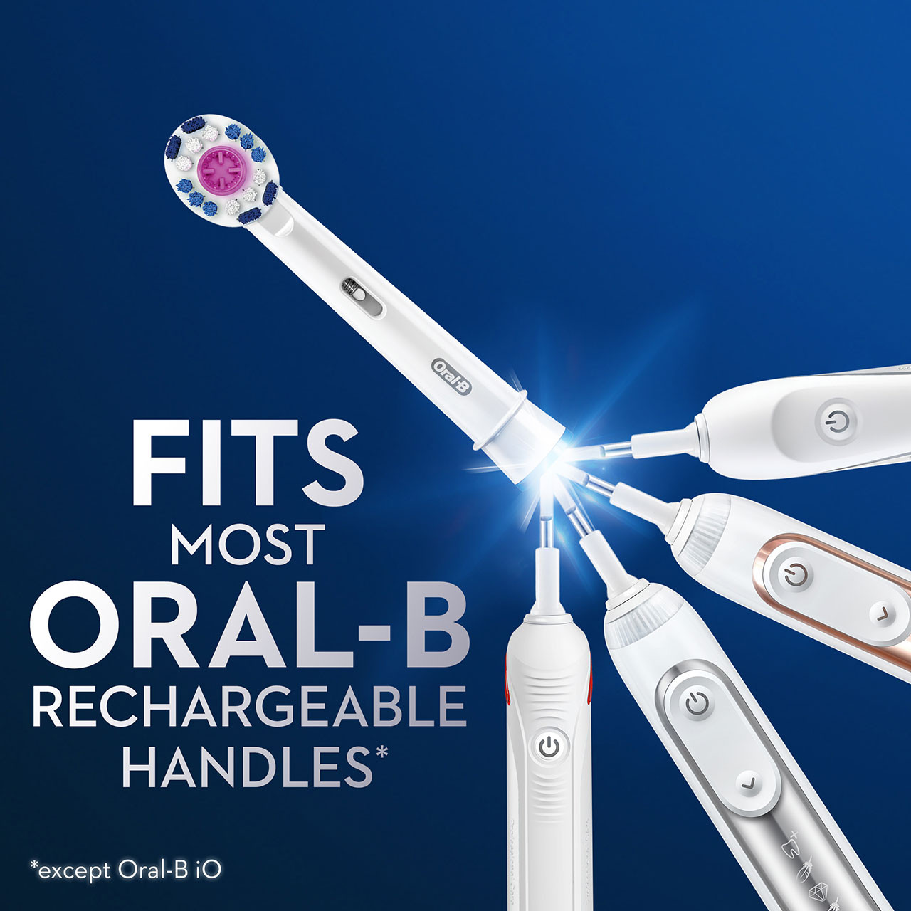 Oral-B 3D White Electric Toothbrush Others Brush Heads White | USA_OB23313