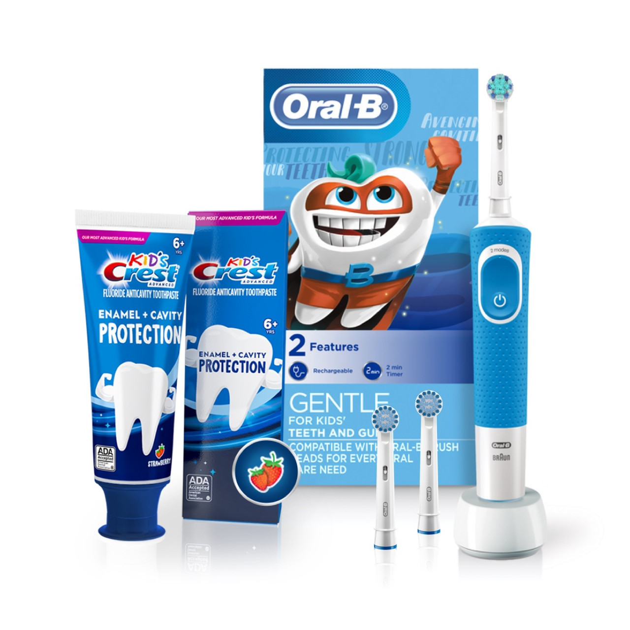 Oral-B Advanced Cavity Protection Kids Bundles Blue | USA_OB91983