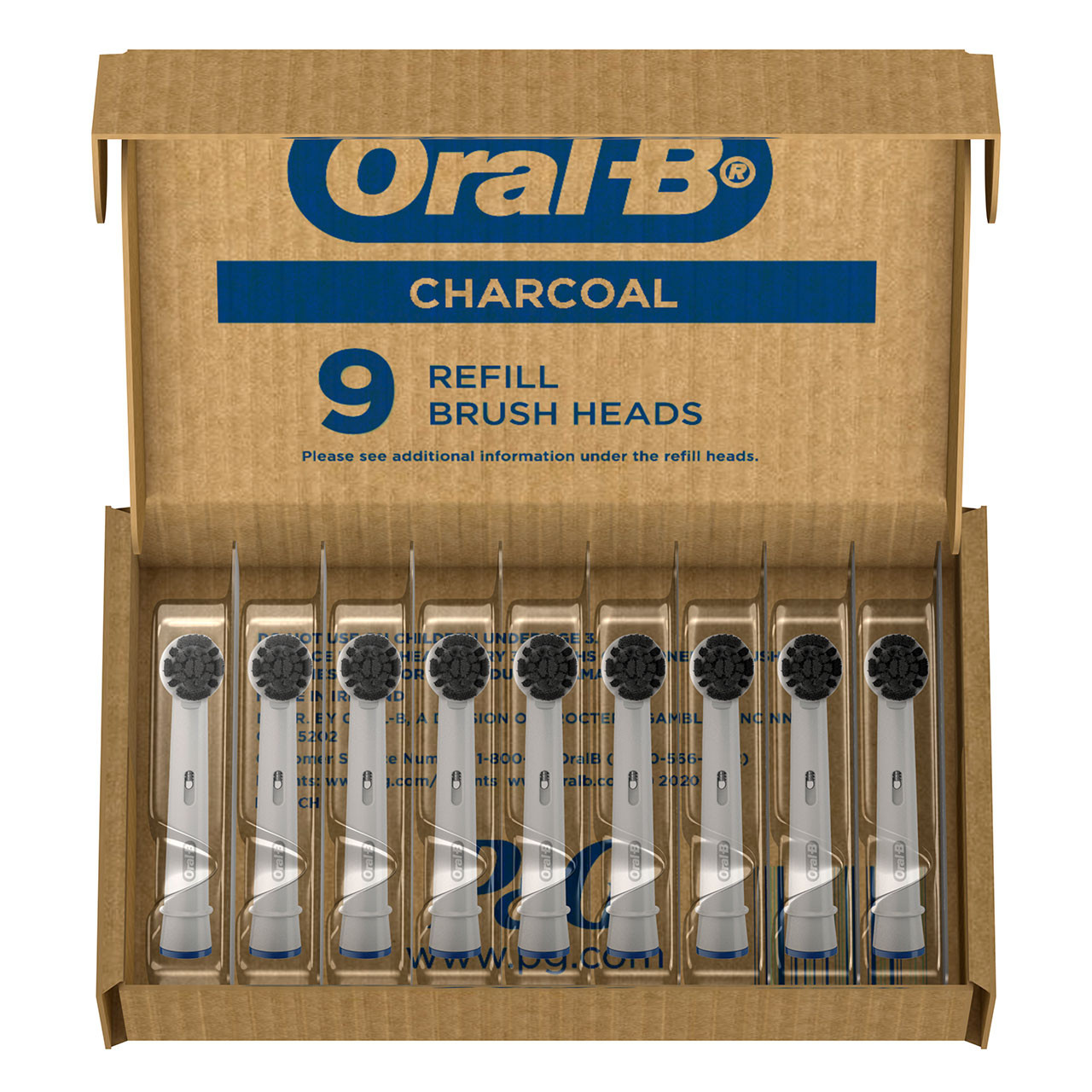 Oral-B Charcoal bristles Others Brush Heads Grey | USA_OB15691