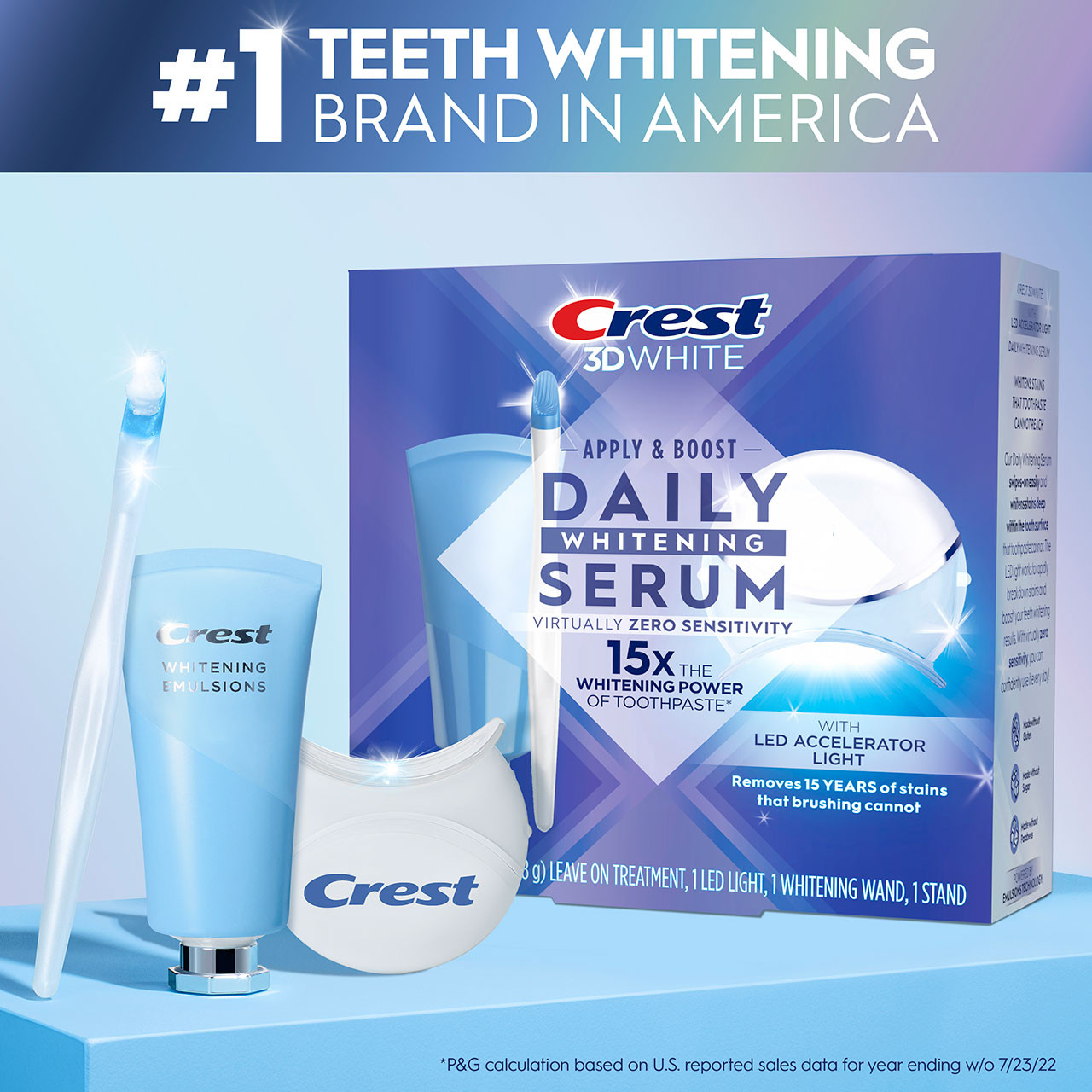 Oral-B Crest 3DWhite Daily Whitening Serum with LED Accessories Light | USA_OB70588