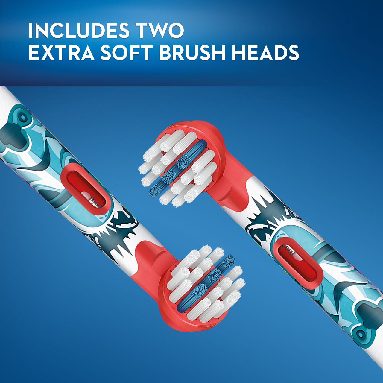 Oral-B Extra Soft Replacement STAR WARS Replacement Brush Heads Red | USA_OB59090