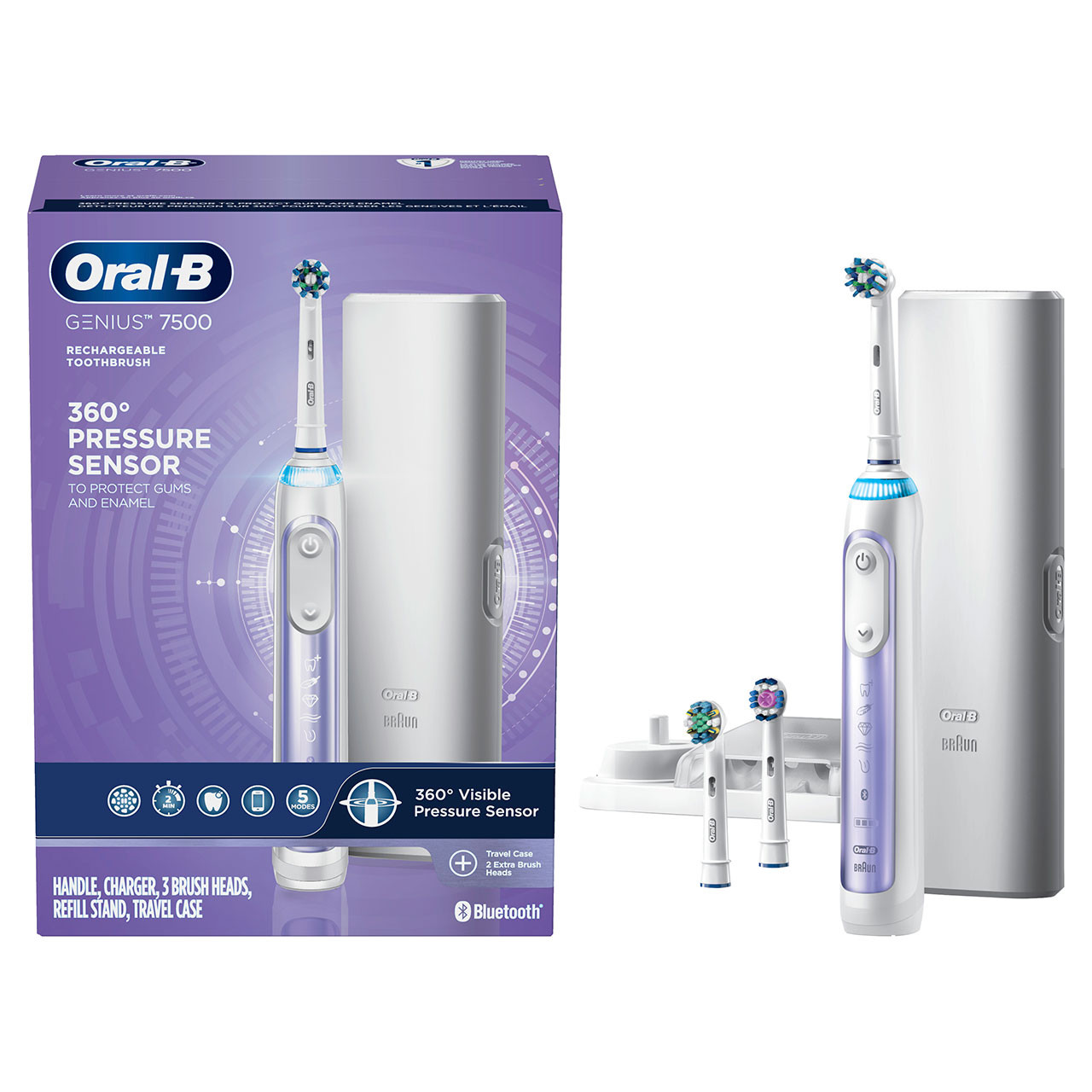 Oral-B Genius 7500 Rechargeable Genius Series Purple | USA_OB72434