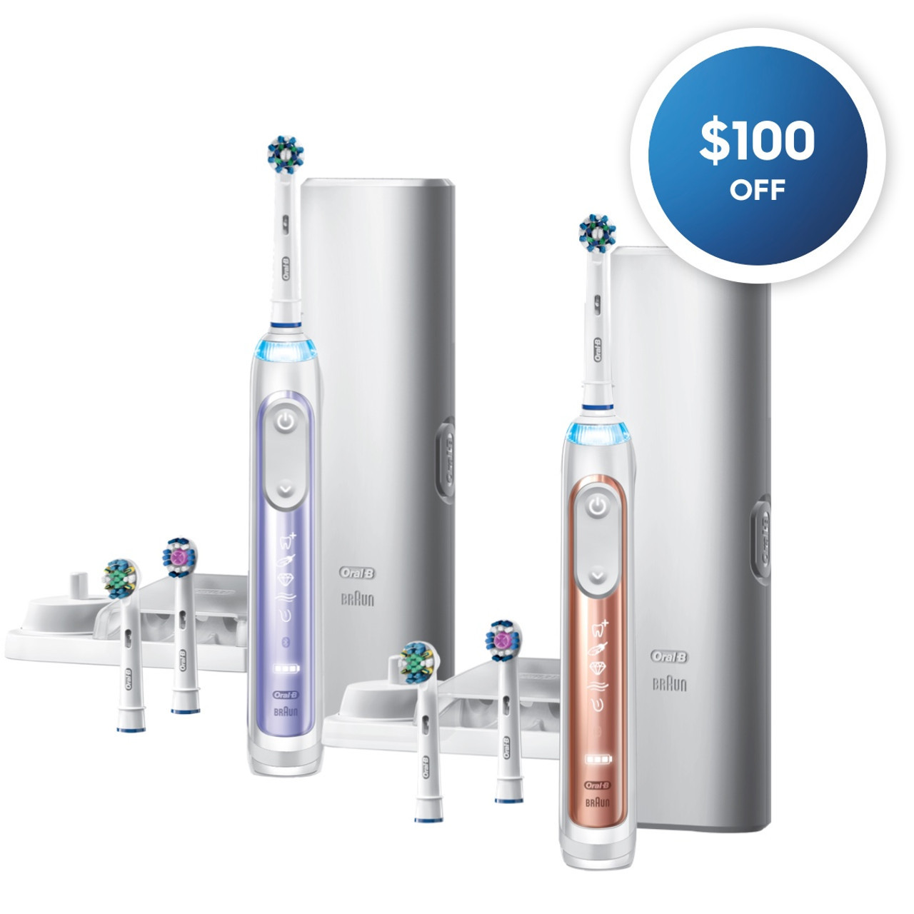 Oral-B Genius 7500 Rechargeable Genius Series Purple Rose Gold | USA_OB71304