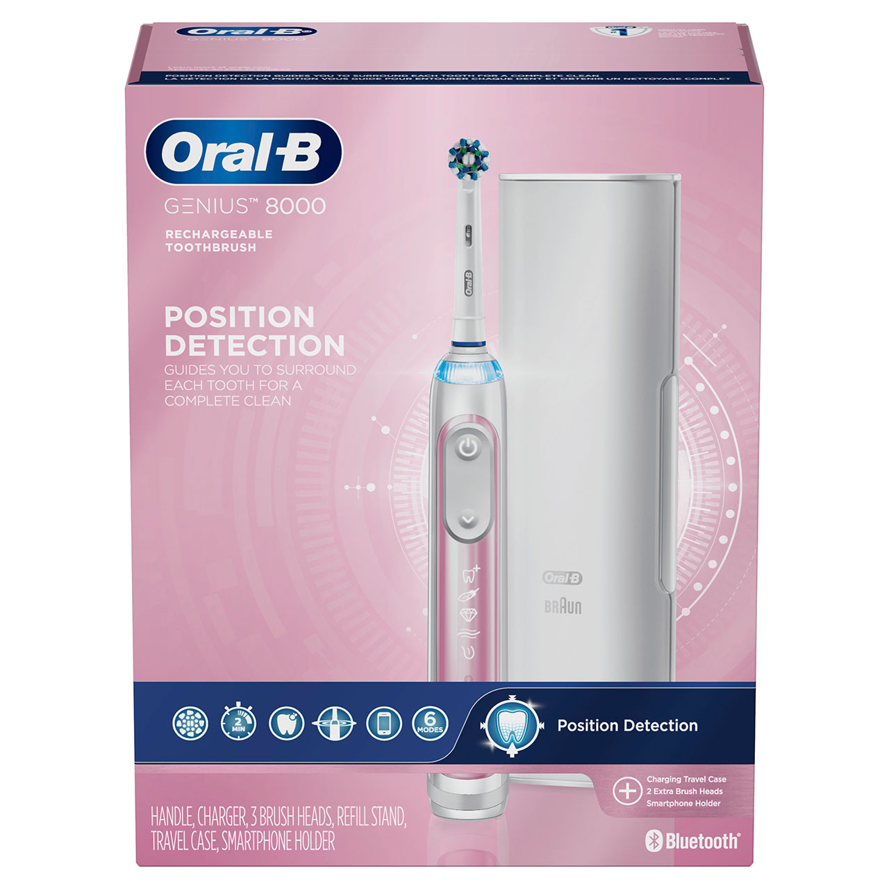 Oral-B Genius 8000 Rechargeable Genius Series Pink | USA_OB95074