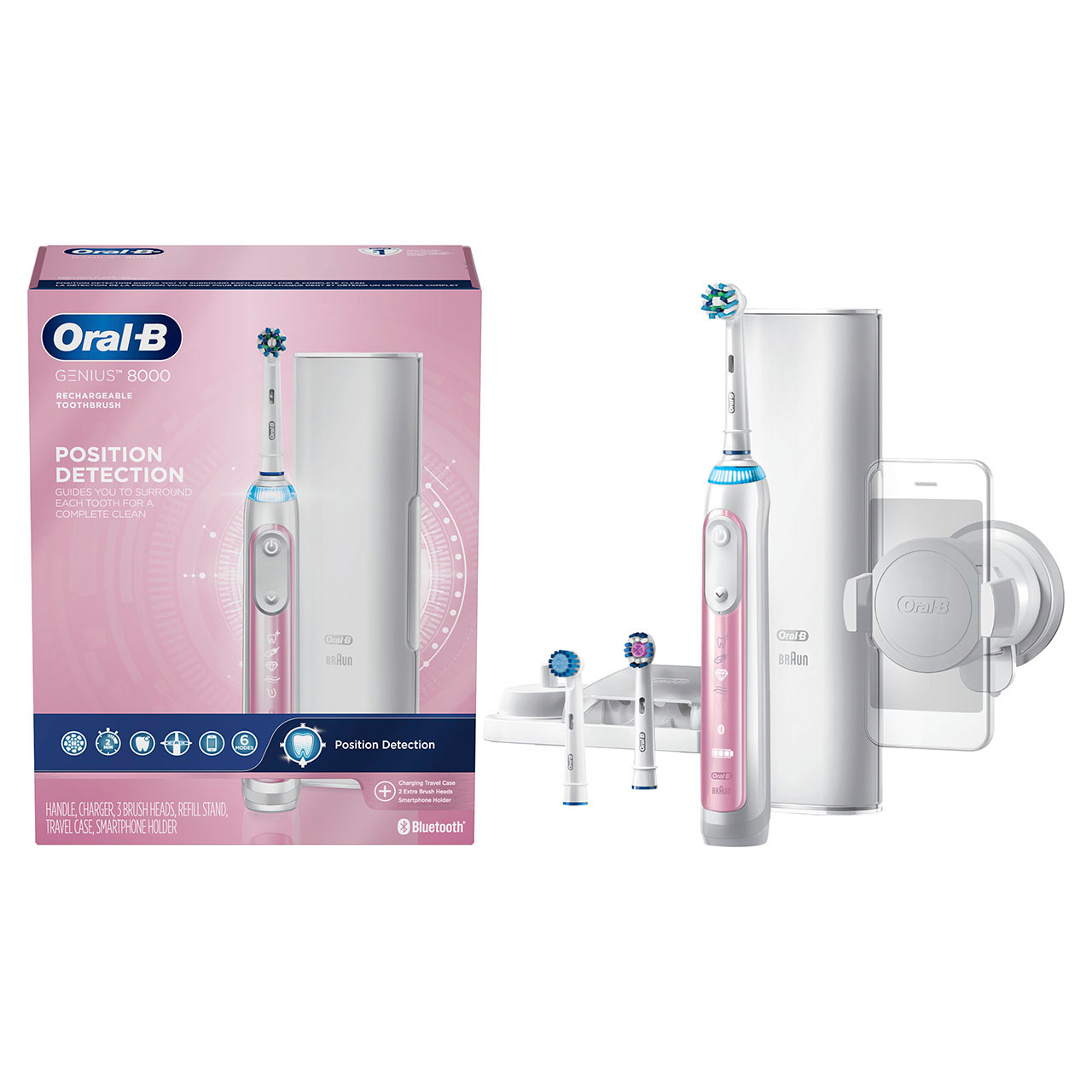 Oral-B Genius 8000 Rechargeable Genius Series Pink | USA_OB95074