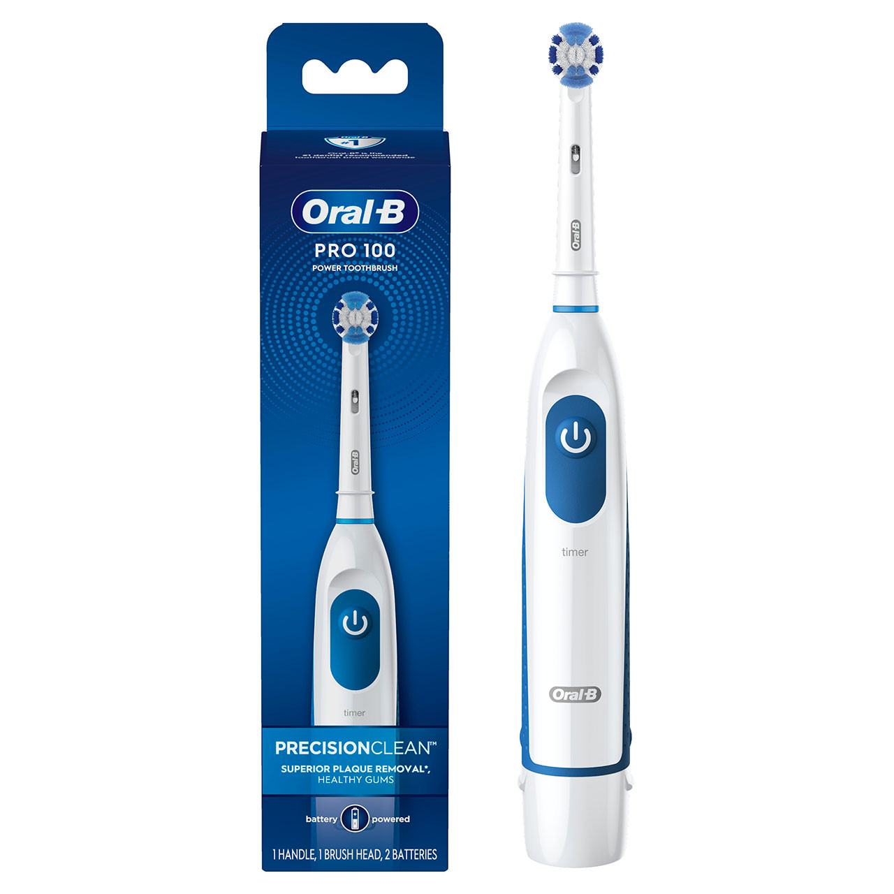 Oral-B Pro 100 Precision Clean Pro Series White / Blue | USA_OB96102