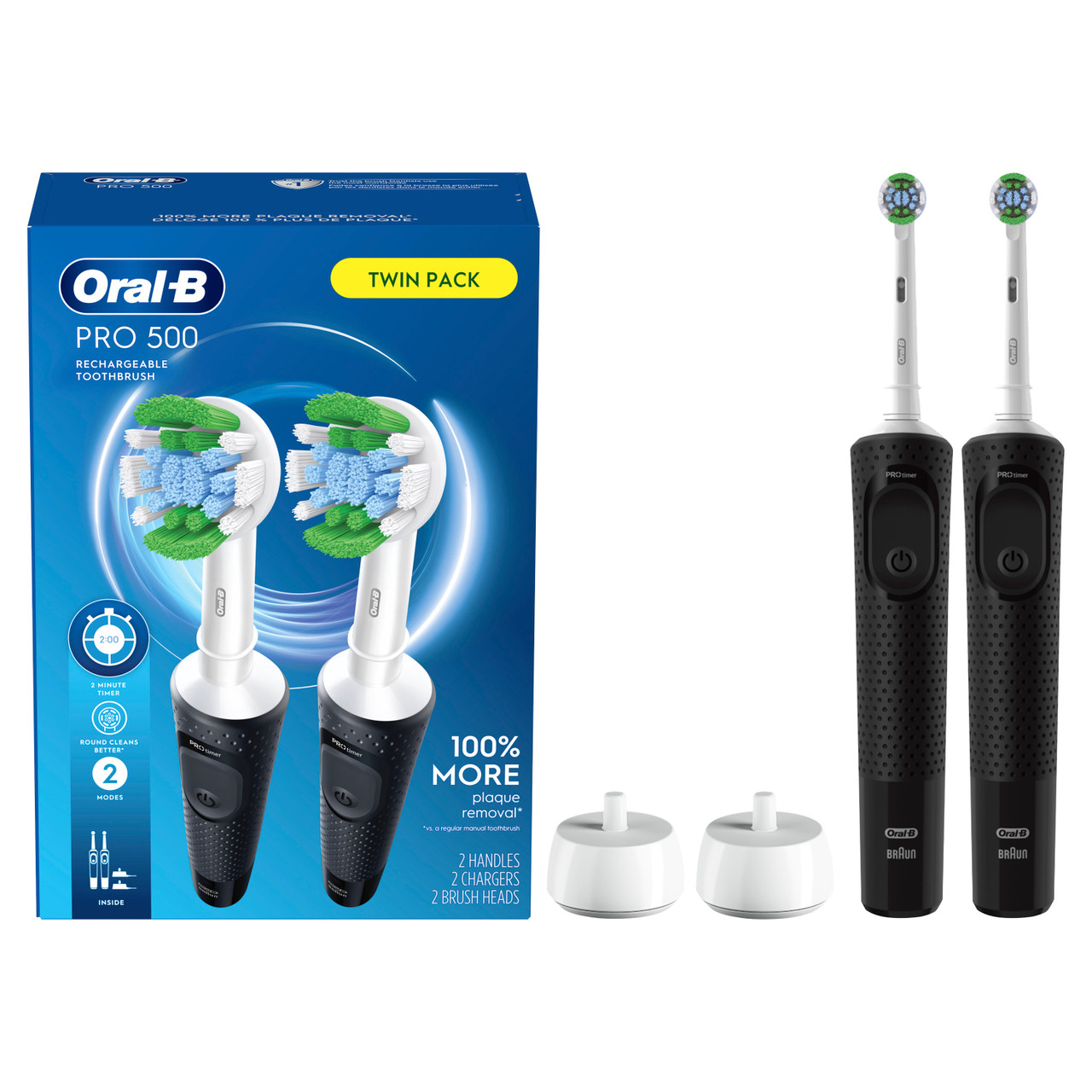 Oral-B Pro 500 Rechargeable Pro Series Black | USA_OB70176