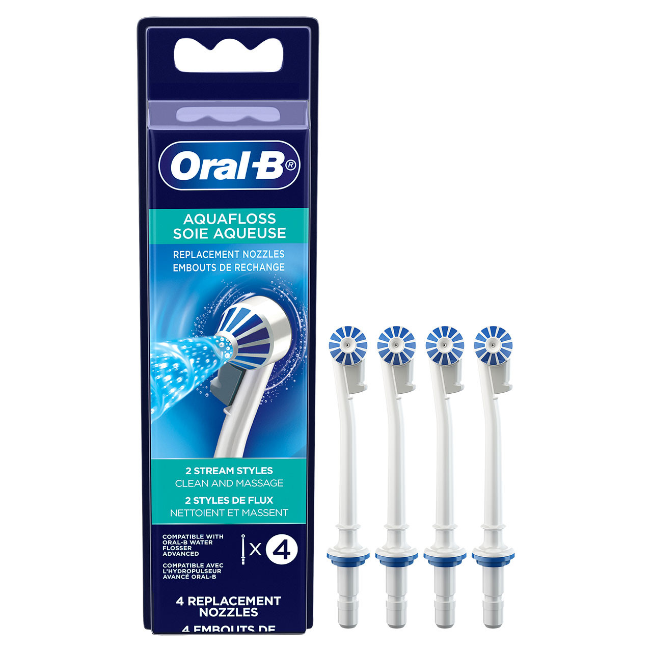 Oral-B Water Flosser Advanced Aquafloss Nozzle Accessories White | USA_OB92133