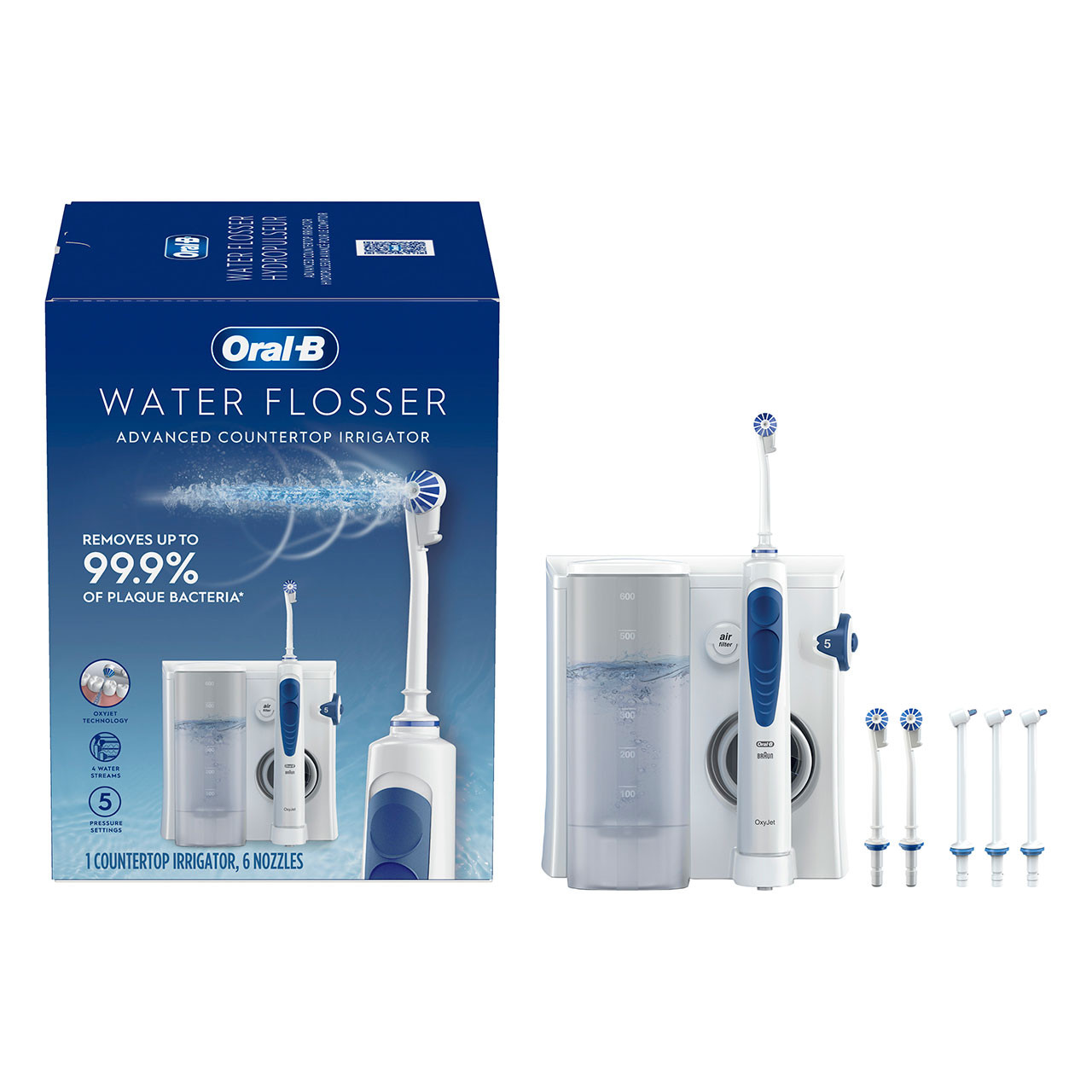 Oral-B Water Flosser Advanced Countertop Irrigator Accessories White | USA_OB91787