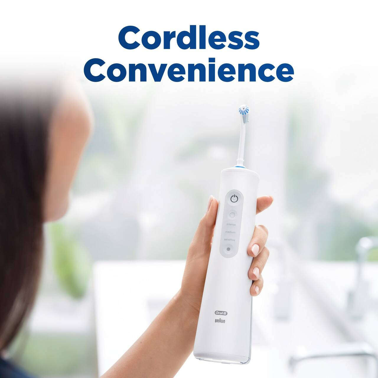 Oral-B Water Flosser Advanced, Portable Oral Irrigator Handle Accessories White | USA_OB25184