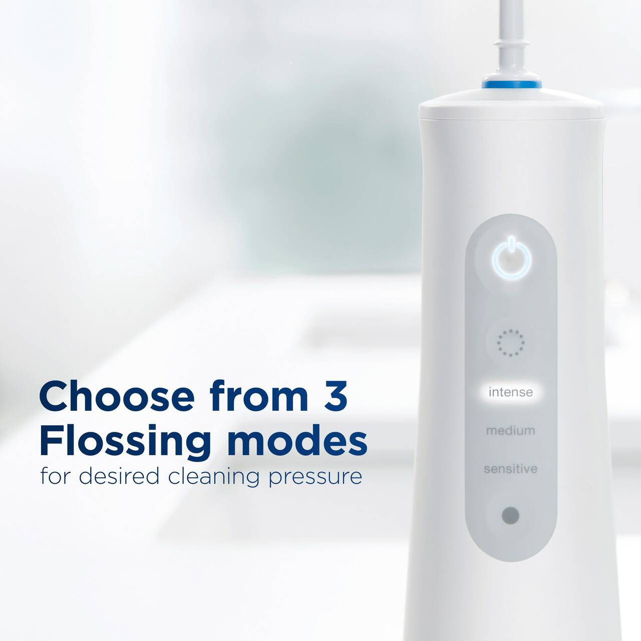 Oral-B Water Flosser Advanced, Portable Oral Irrigator Handle Accessories White | USA_OB25184