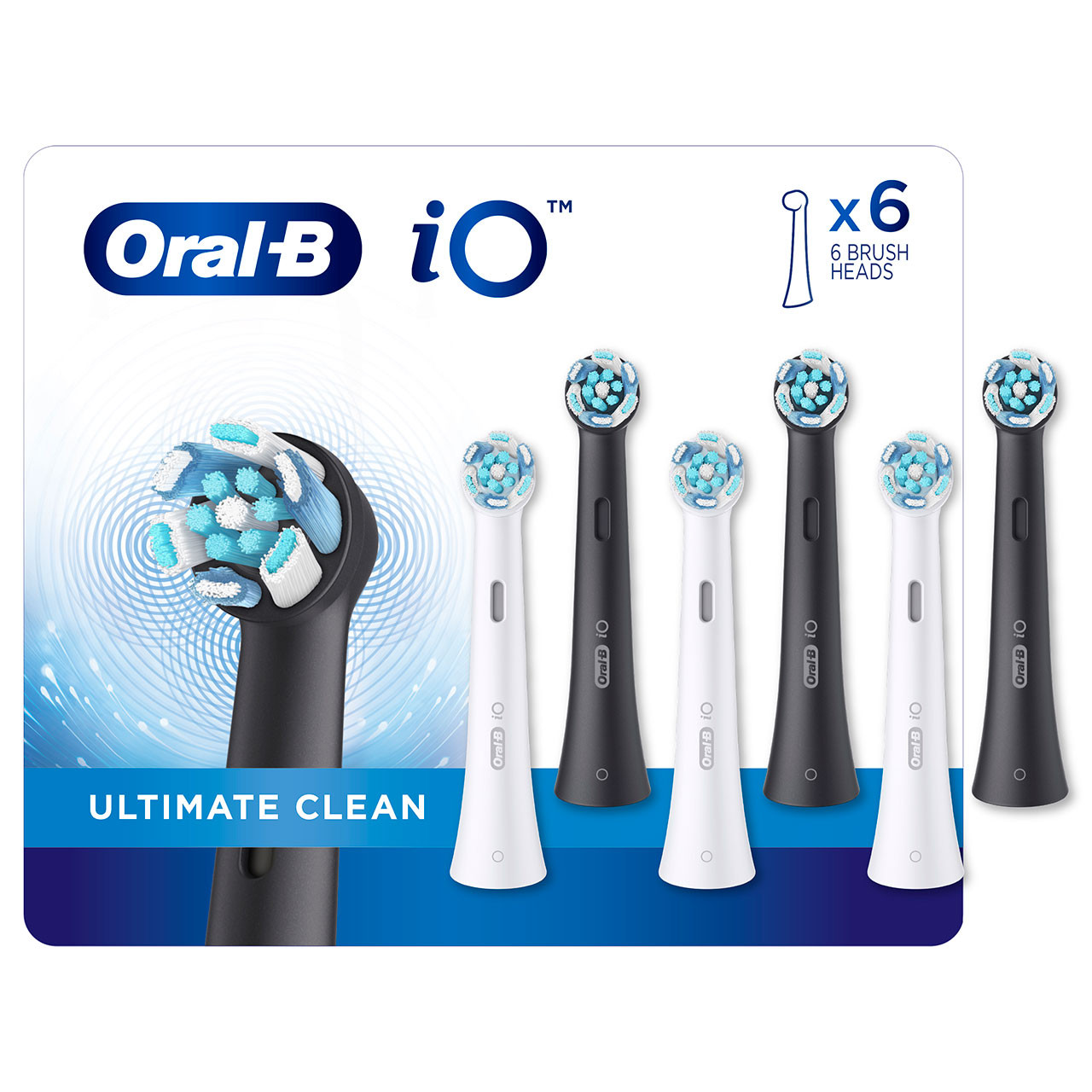 Oral-B iO Ultimate Clean iO Brush Heads White / Black | USA_OB38752