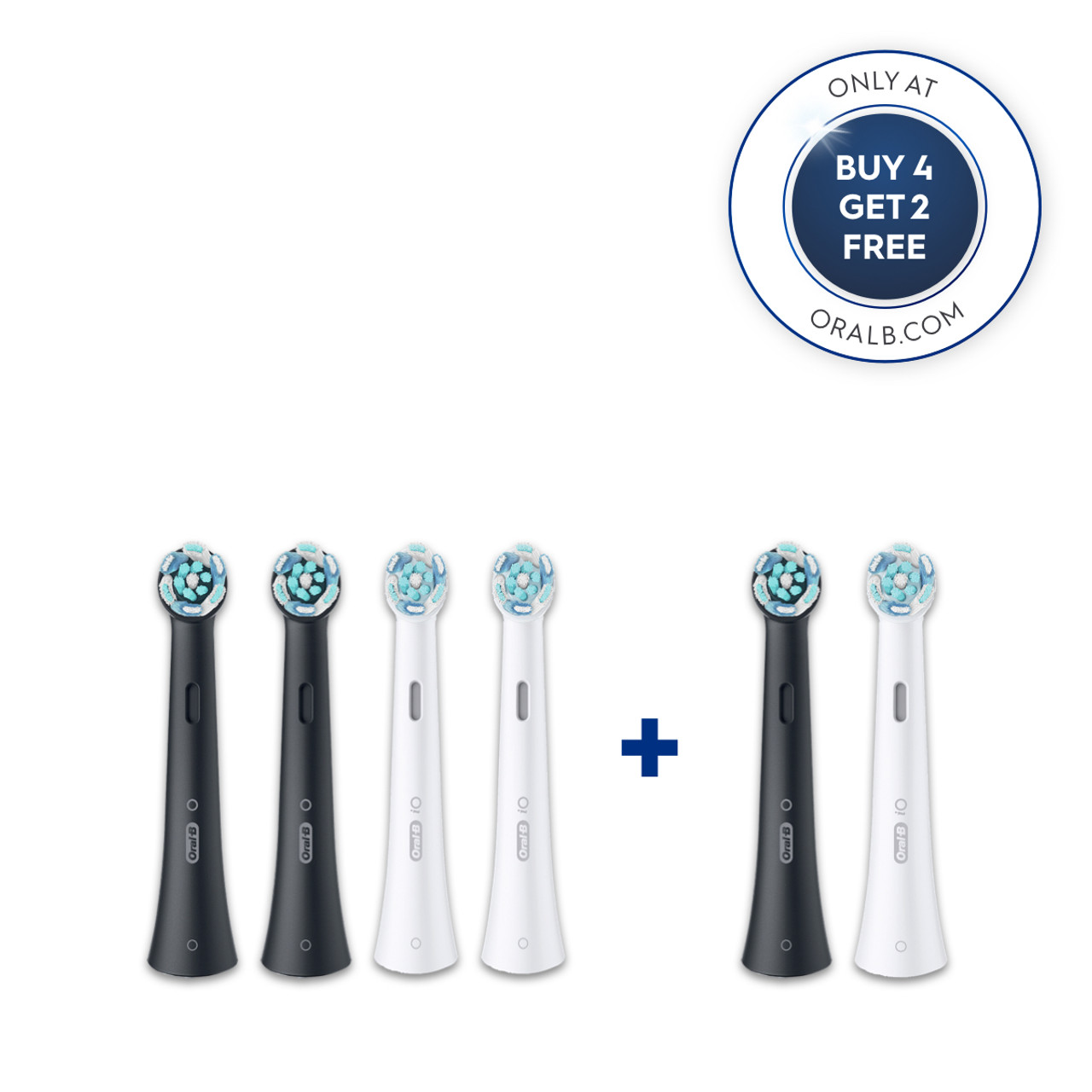 Oral-B iO Ultimate Clean iO Brush Heads White / Black | USA_OB38752